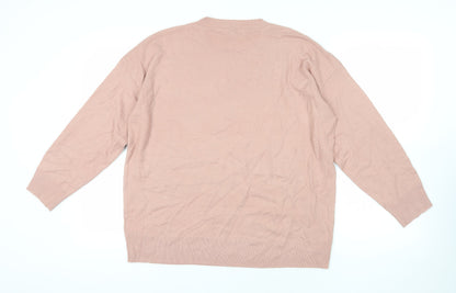 Womens UK Size L NEXT Pink Pullover Jumper