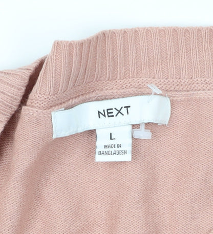 Womens UK Size L NEXT Pink Pullover Jumper
