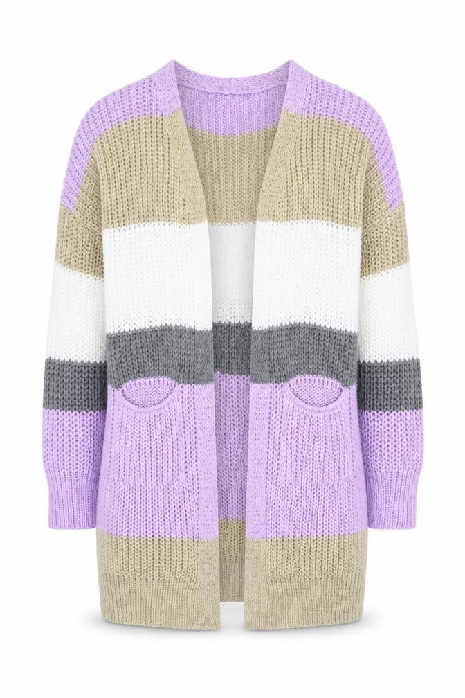 Womens UK Size M Boohoo Multicoloured Cardigan Jumper