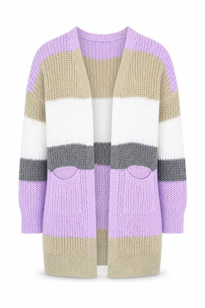 Womens UK Size M Boohoo Multicoloured Cardigan Jumper