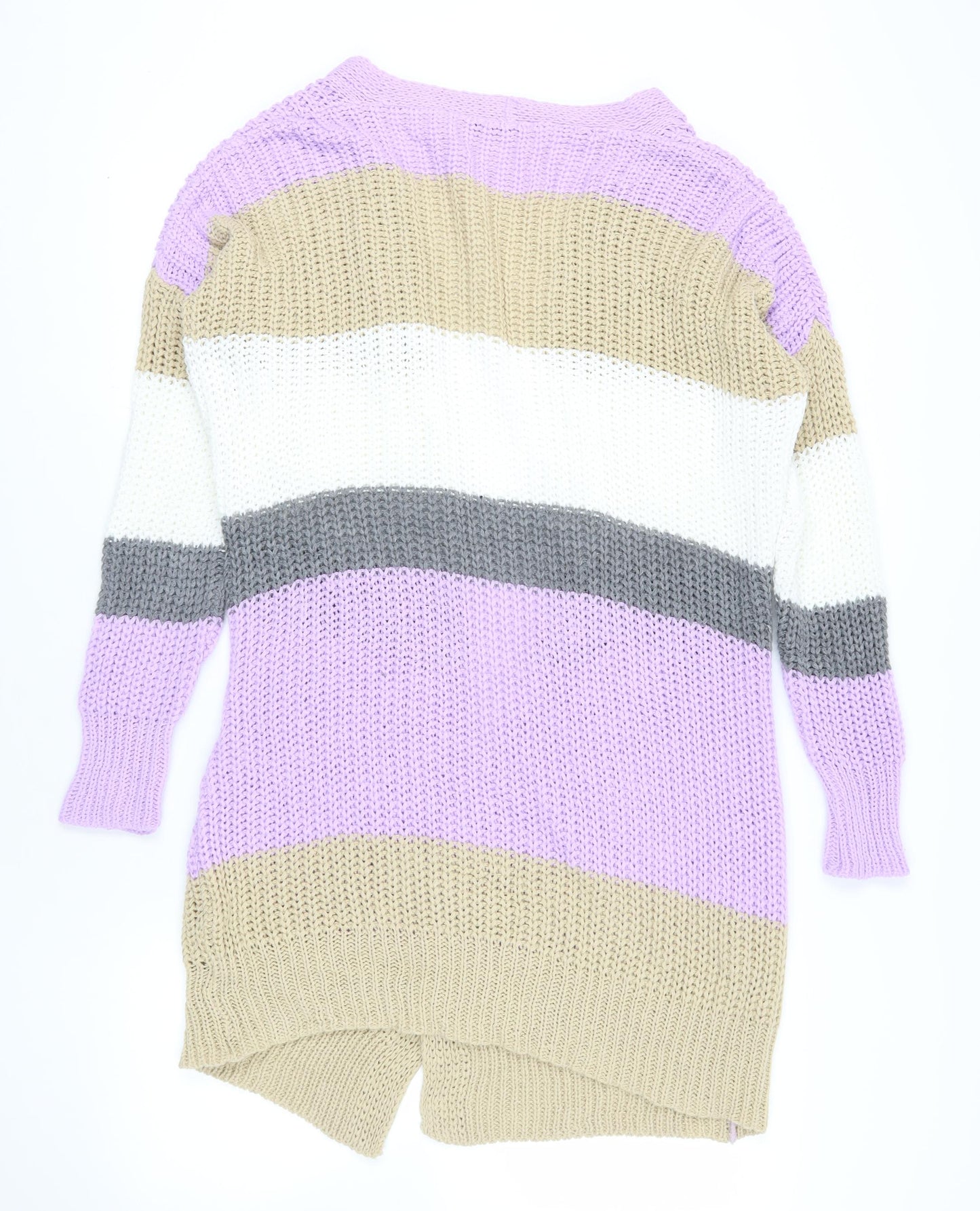 Womens UK Size M Boohoo Multicoloured Cardigan Jumper