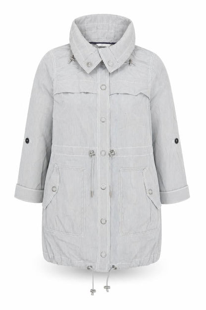 Womens UK Size 10 Marks and Spencer Grey Parka Coat