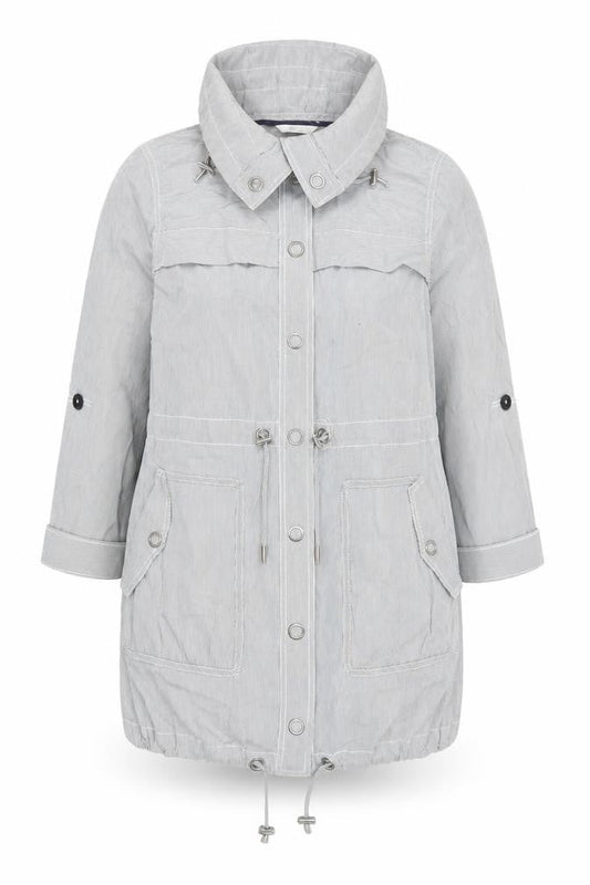 Womens UK Size 10 Marks and Spencer Grey Parka Coat