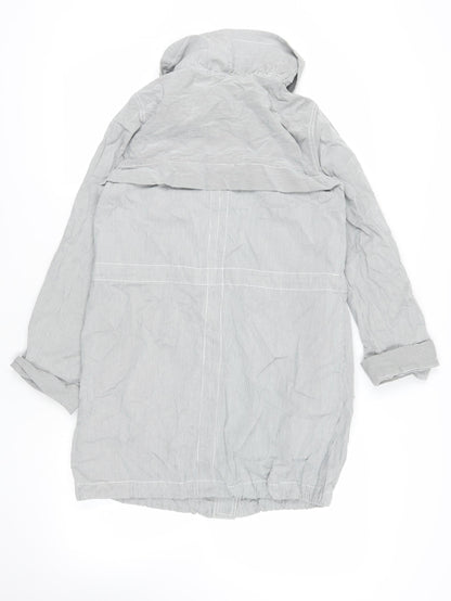 Marks & Spencer Grey Hooded Jacket Size 10