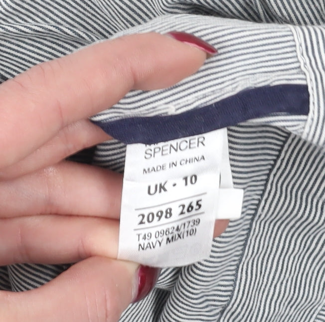 Marks & Spencer Grey Hooded Jacket Size 10