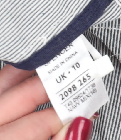 Marks & Spencer Grey Hooded Jacket Size 10