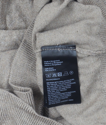 Womens UK Size XL H&M Beige Pullover Jumper