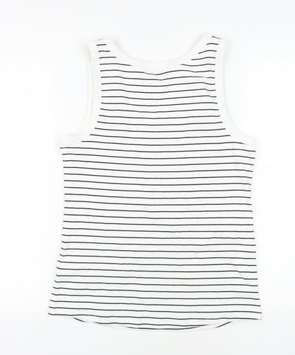 Womens UK Size 18 Marks and Spencer White Basic Tank