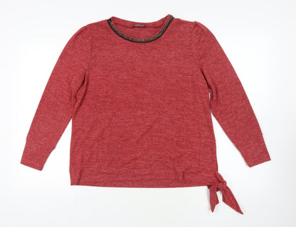 Womens UK Size L Klass Red Pullover Jumper