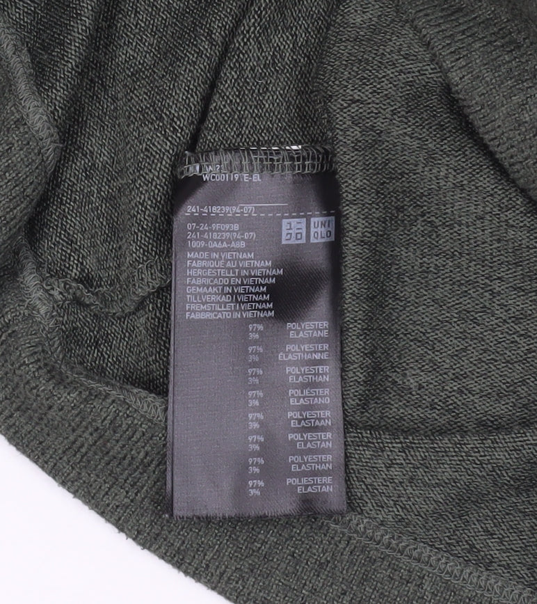 Womens UK Size XS Uniqlo Green Pullover Jumper
