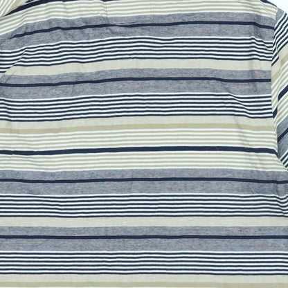 Everton Mens Blue Cotton Polo Size L Collared - Logo- Everton