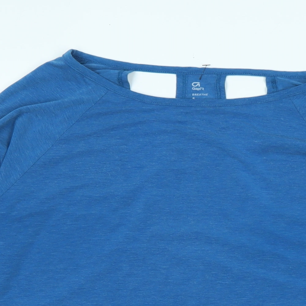 Womens UK Size S Gap Blue Jersey T-Shirt
