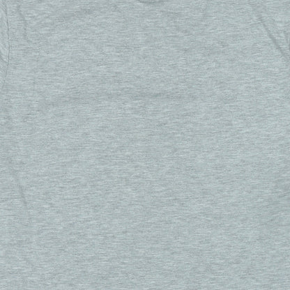 Star Wars Mens Grey Cotton T-Shirt Size L Crew Neck - Logo - Merry Sithmas