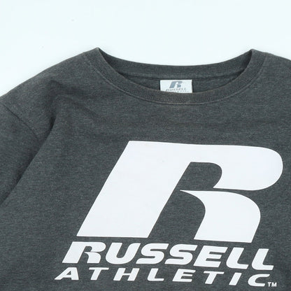 Russell Athletic Boys Grey Cotton Pullover Sweatshirt Size 12-13 Years - Logo