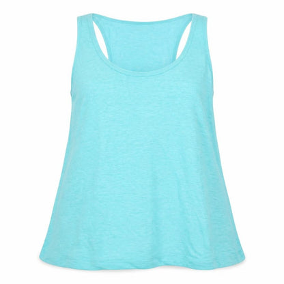 Wrap London Womens Blue Cotton Basic Tank Size 14 Scoop Neck - Logo