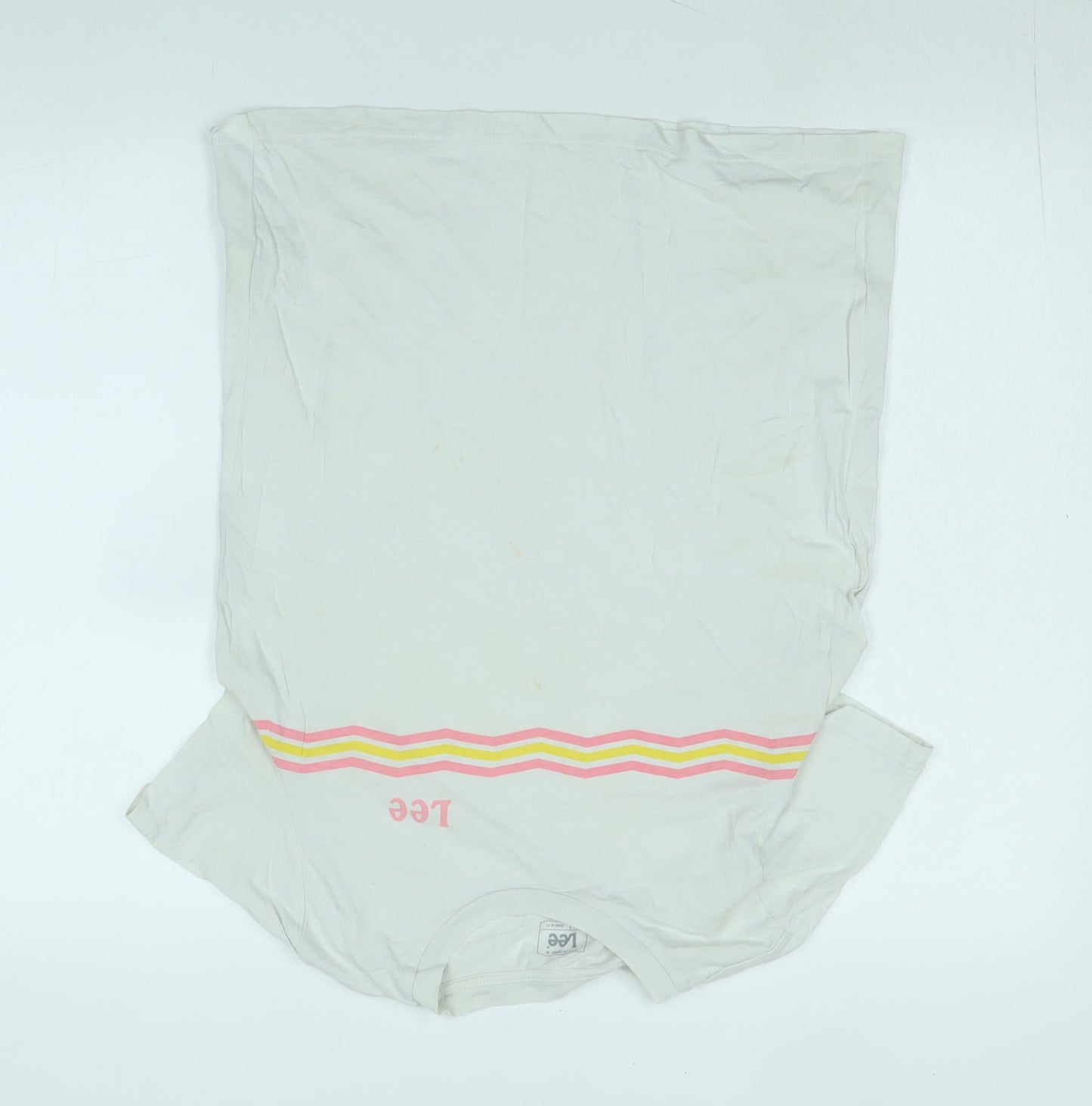 Womens UK Size M Lee White Basic T-Shirt