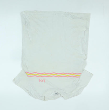 Womens UK Size M Lee White Basic T-Shirt