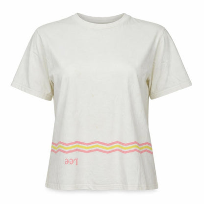 Womens UK Size M Lee White Basic T-Shirt