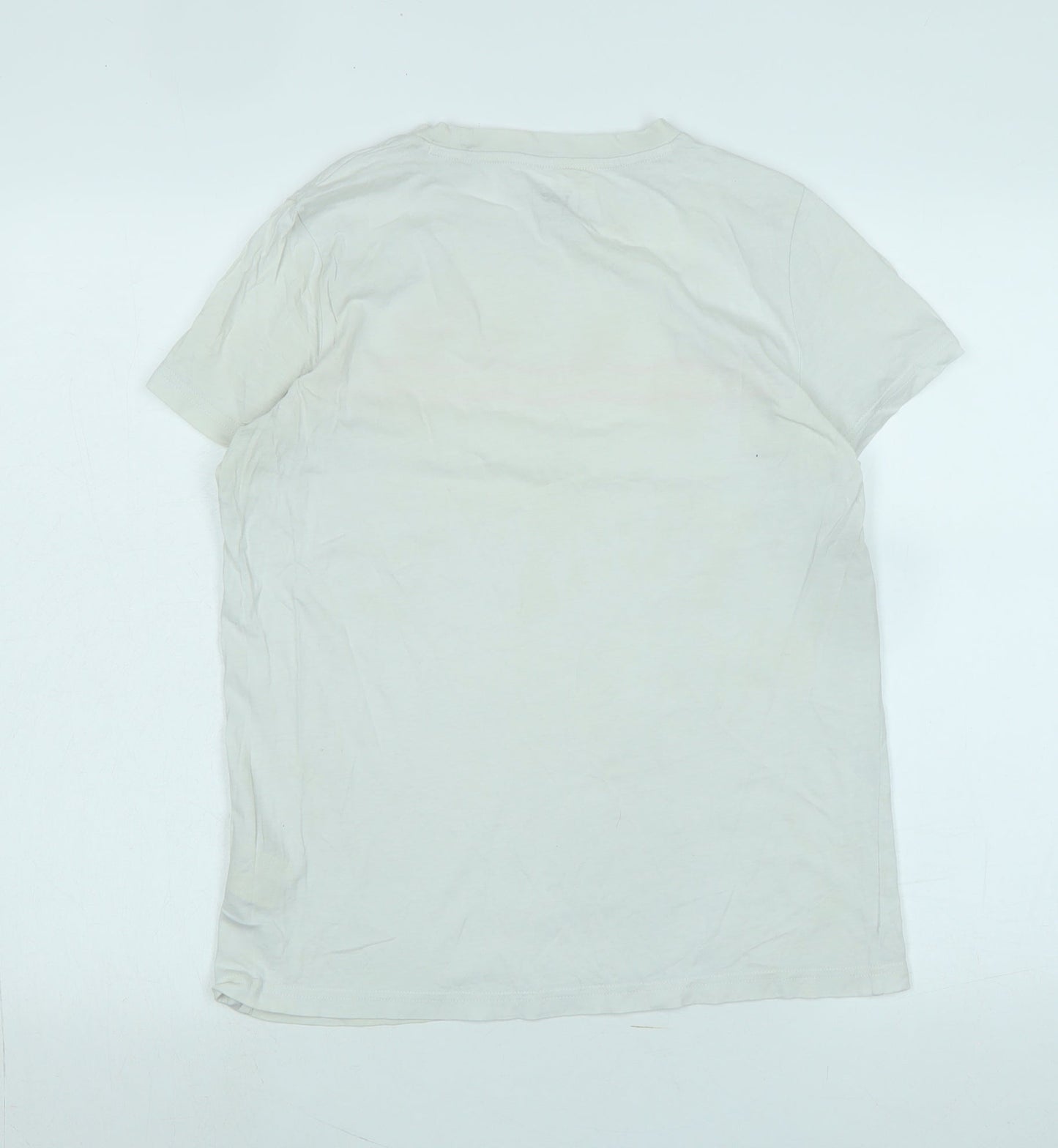 Womens UK Size M Lee White Basic T-Shirt