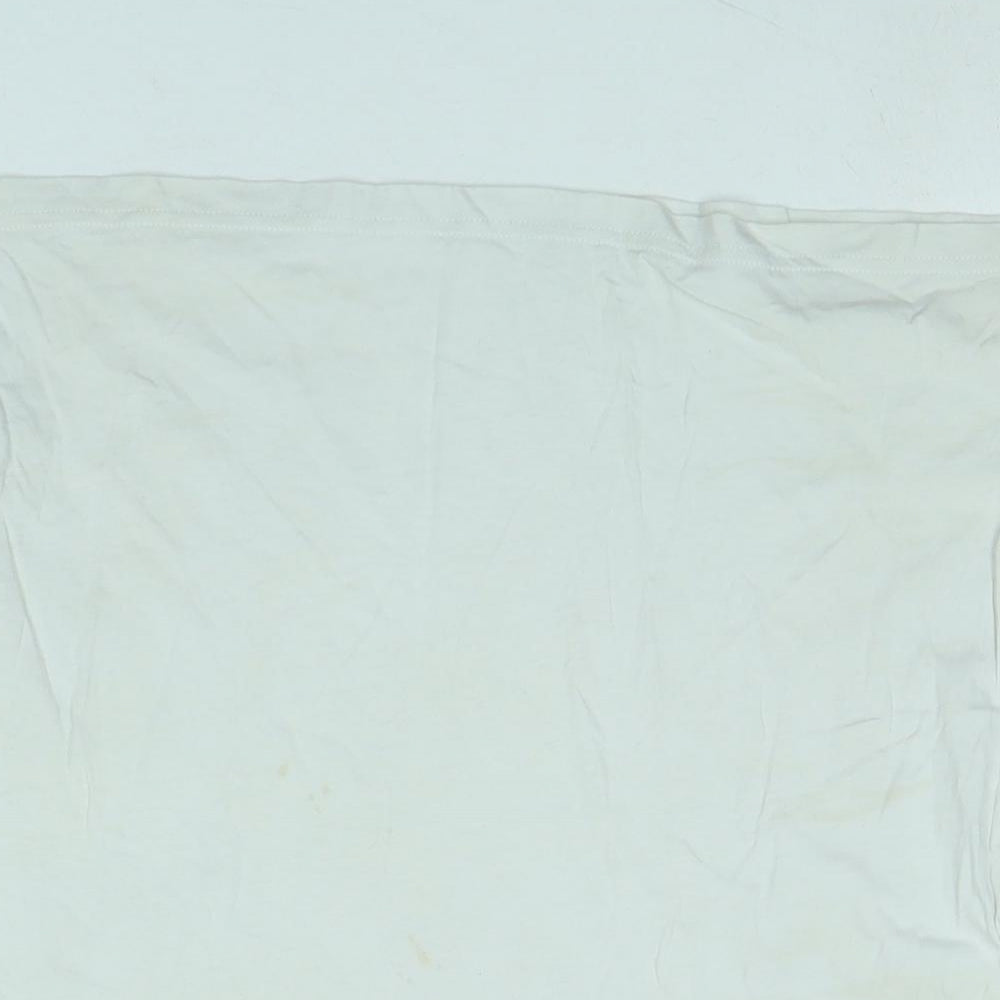 Womens UK Size M Lee White Basic T-Shirt