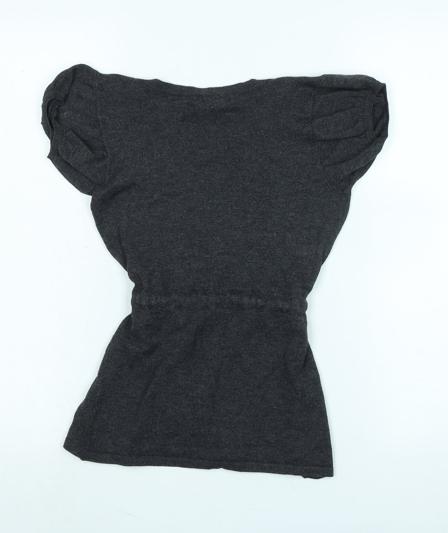 Womens UK Size S Mango Grey Pullover Jumper