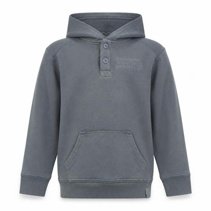 Decathlon Boys Grey Cotton Pullover Hoodie Size 10-11 Years - Logo
