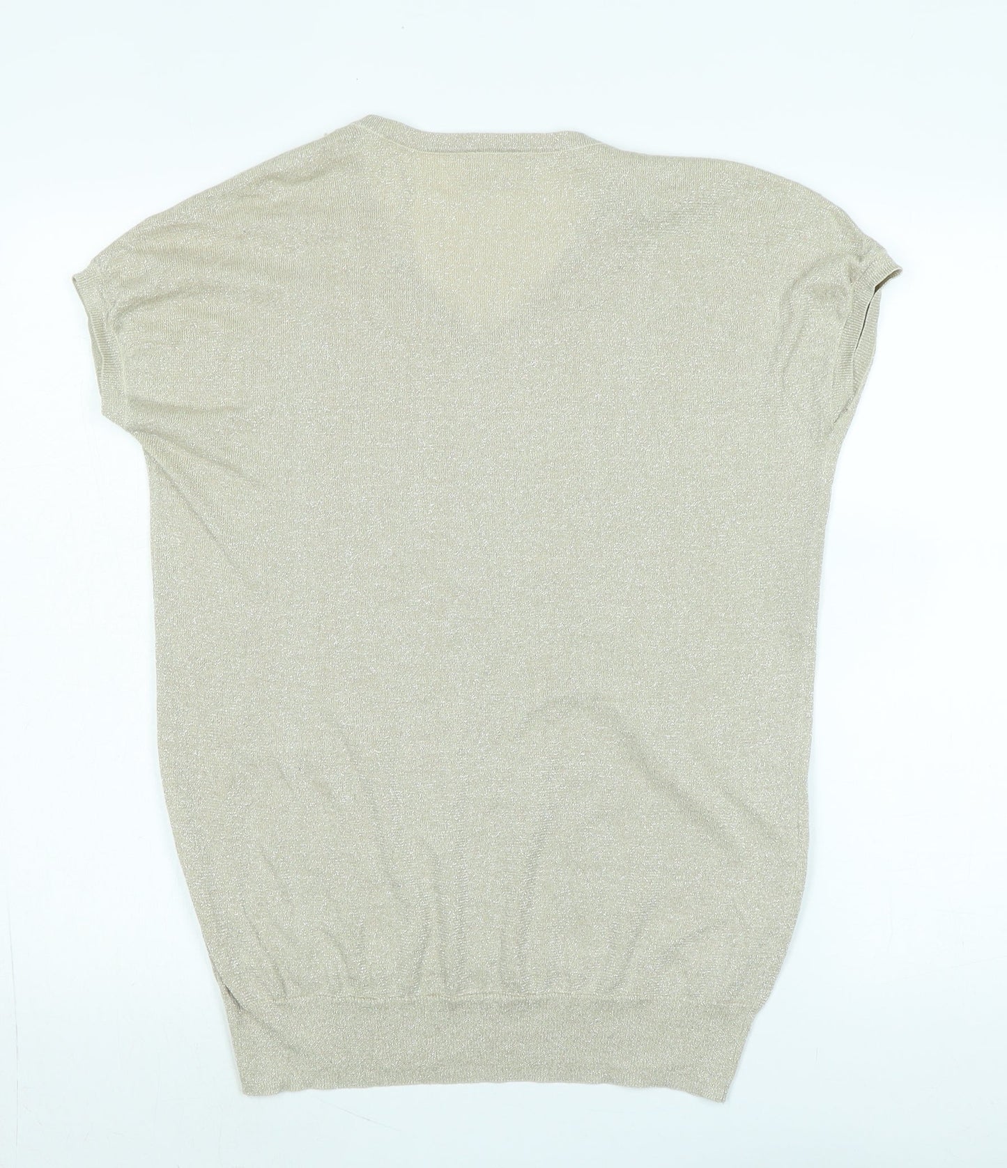 Womens UK Size M Wallis Gold Basic Tank