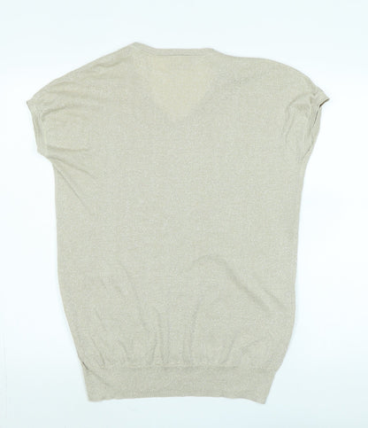 Womens UK Size M Wallis Gold Basic Tank