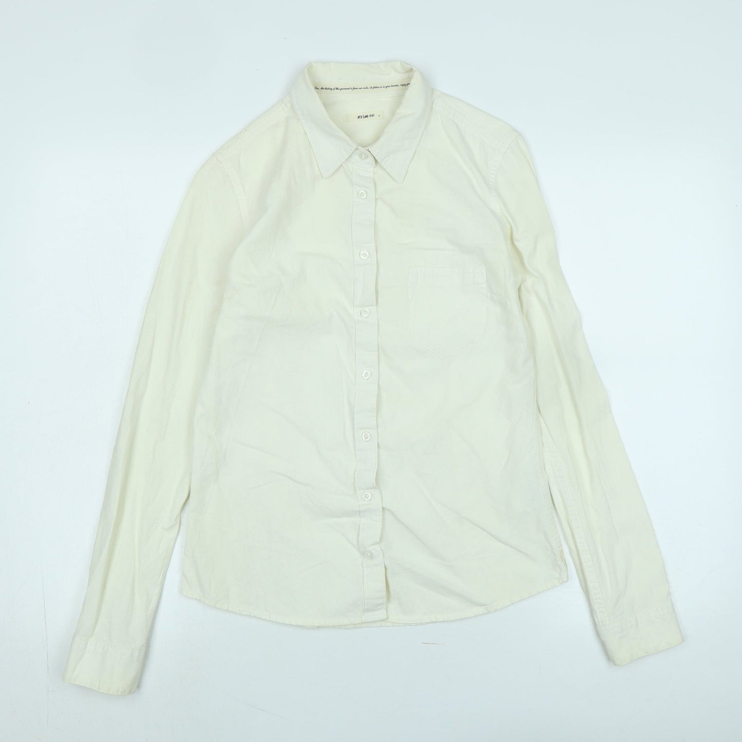 Womens UK Size S Lee Ivory Basic Blouse