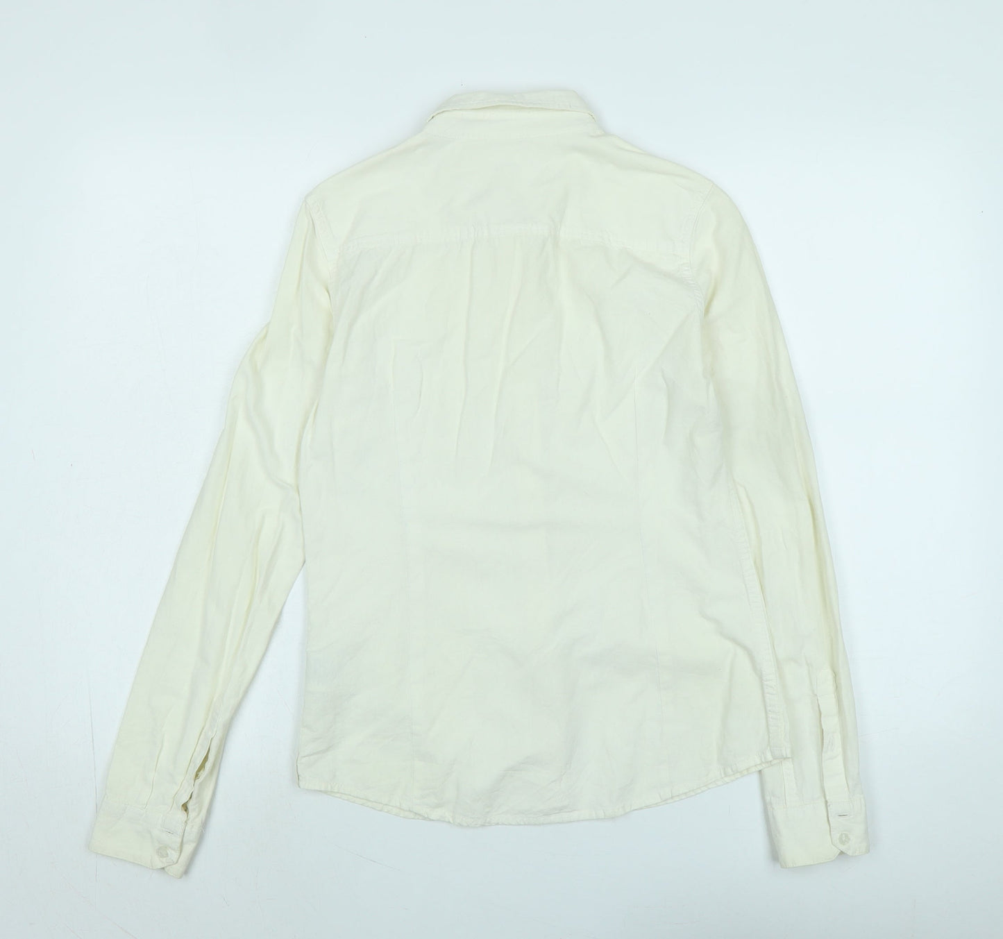 Womens UK Size S Lee Ivory Basic Blouse