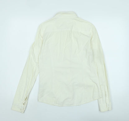 Womens UK Size S Lee Ivory Basic Blouse