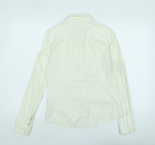 Womens UK Size S Lee Ivory Basic Blouse