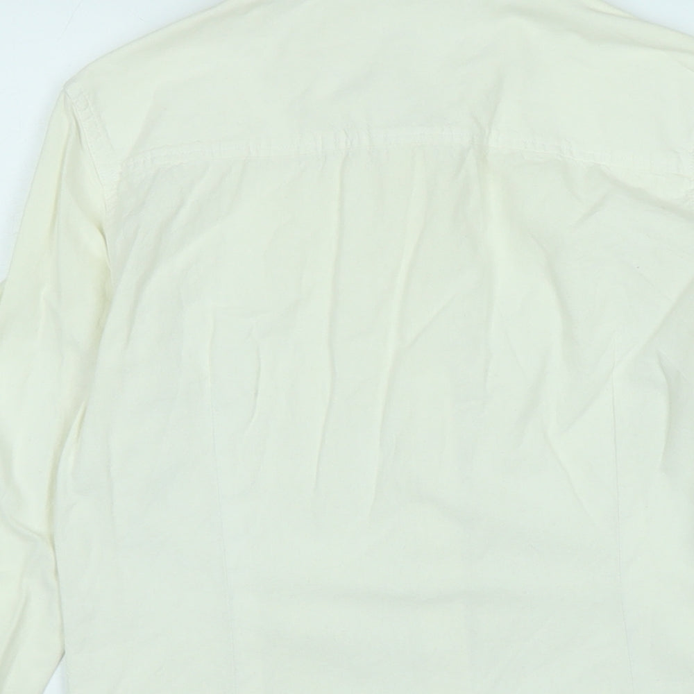 Womens UK Size S Lee Ivory Basic Blouse