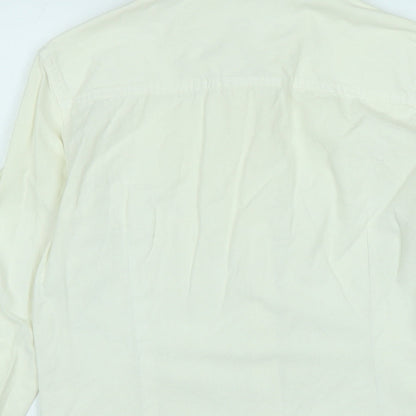 Womens UK Size S Lee Ivory Basic Blouse