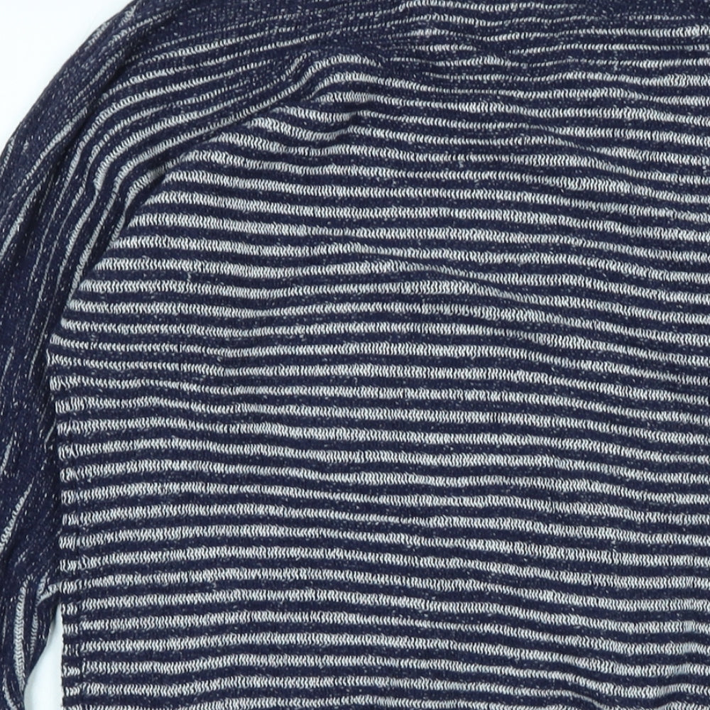 Gap Womens Blue Boat Neck Cotton Pullover Jumper Size 8 - Logo