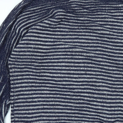 Gap Womens Blue Boat Neck Cotton Pullover Jumper Size 8 - Logo