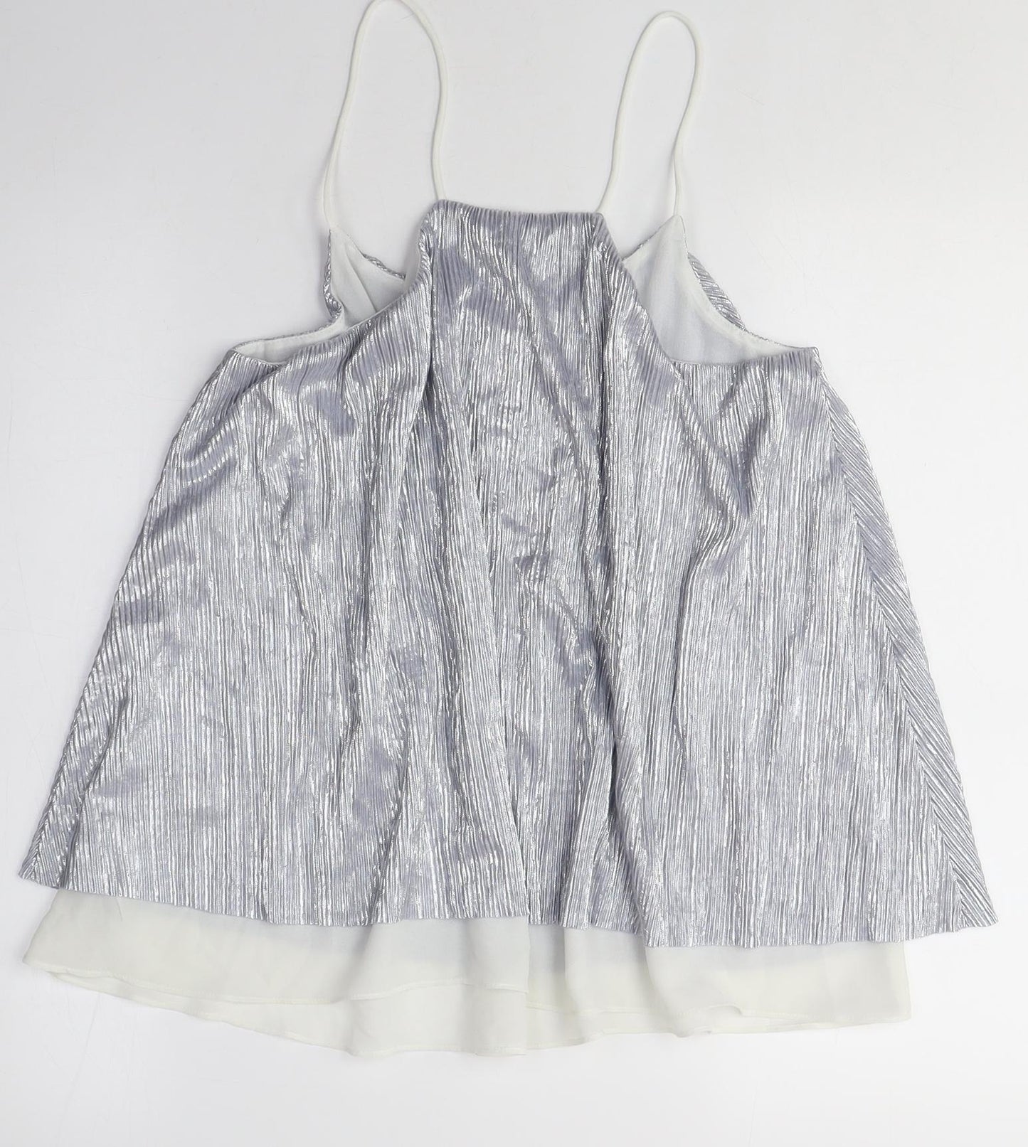 Womens UK Size 12 NEXT Silver Camisole Blouse