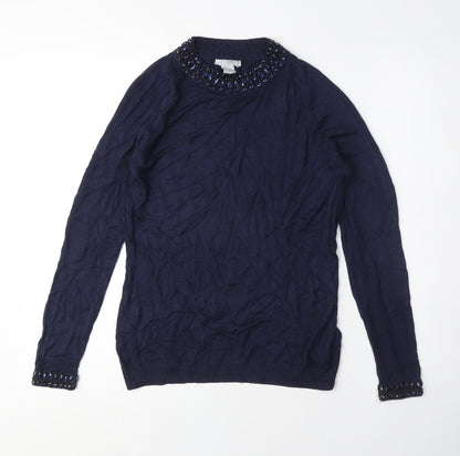 Womens UK Size S H&M Blue Pullover Jumper