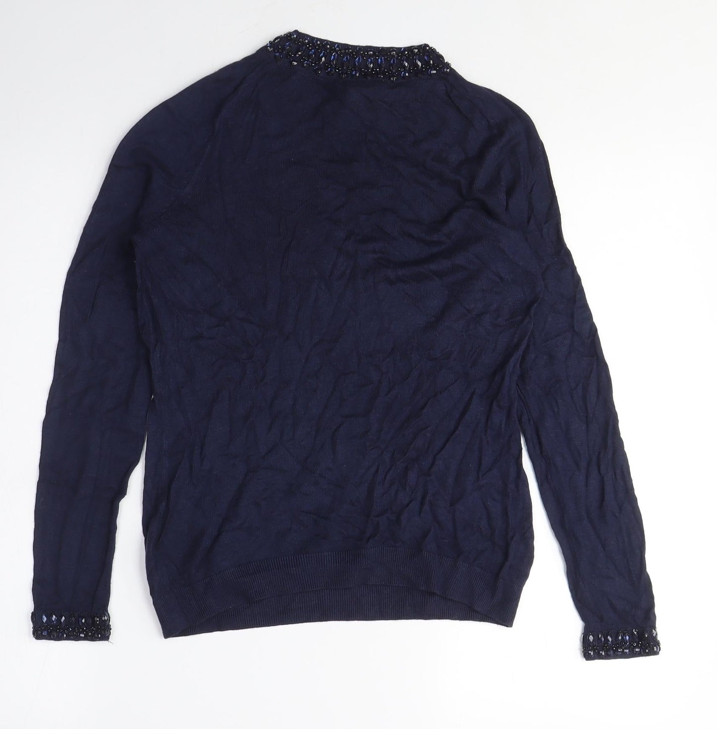 Womens UK Size S H&M Blue Pullover Jumper