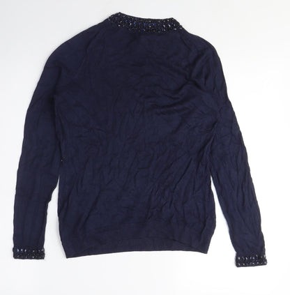 Womens UK Size S H&M Blue Pullover Jumper