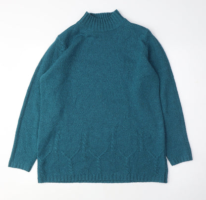Womens UK Size M Bonmarché Blue Pullover Jumper