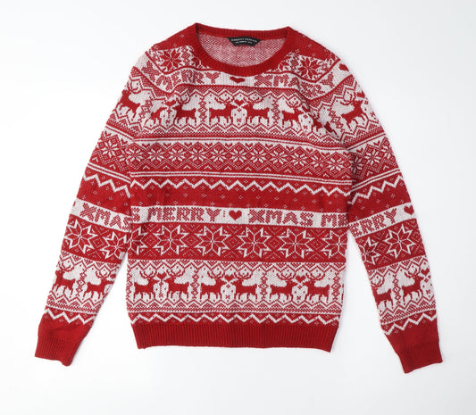 Womens UK Size 8 Dorothy Perkins Red Pullover Jumper