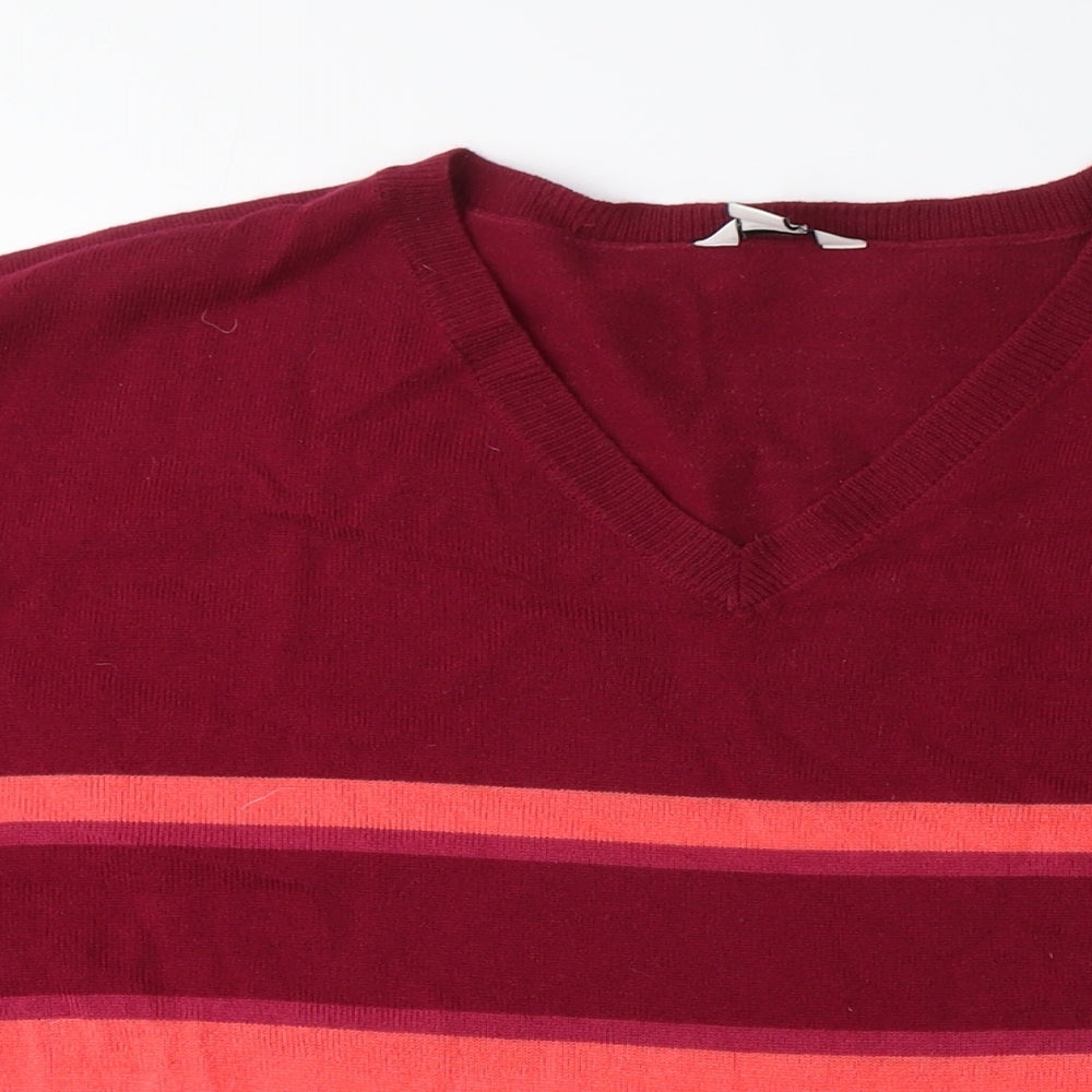 Womens UK Size 16 M&Co Pink Pullover Jumper