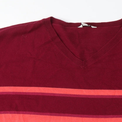 Womens UK Size 16 M&Co Pink Pullover Jumper