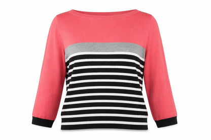 Womens UK Size S M&Co Pink Pullover Jumper