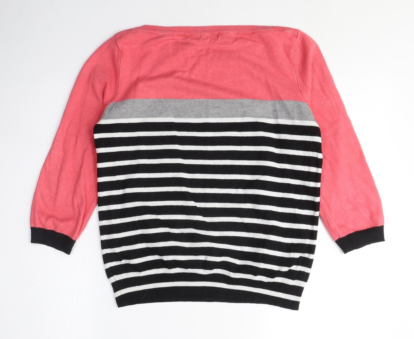 Womens UK Size S M&Co Pink Pullover Jumper
