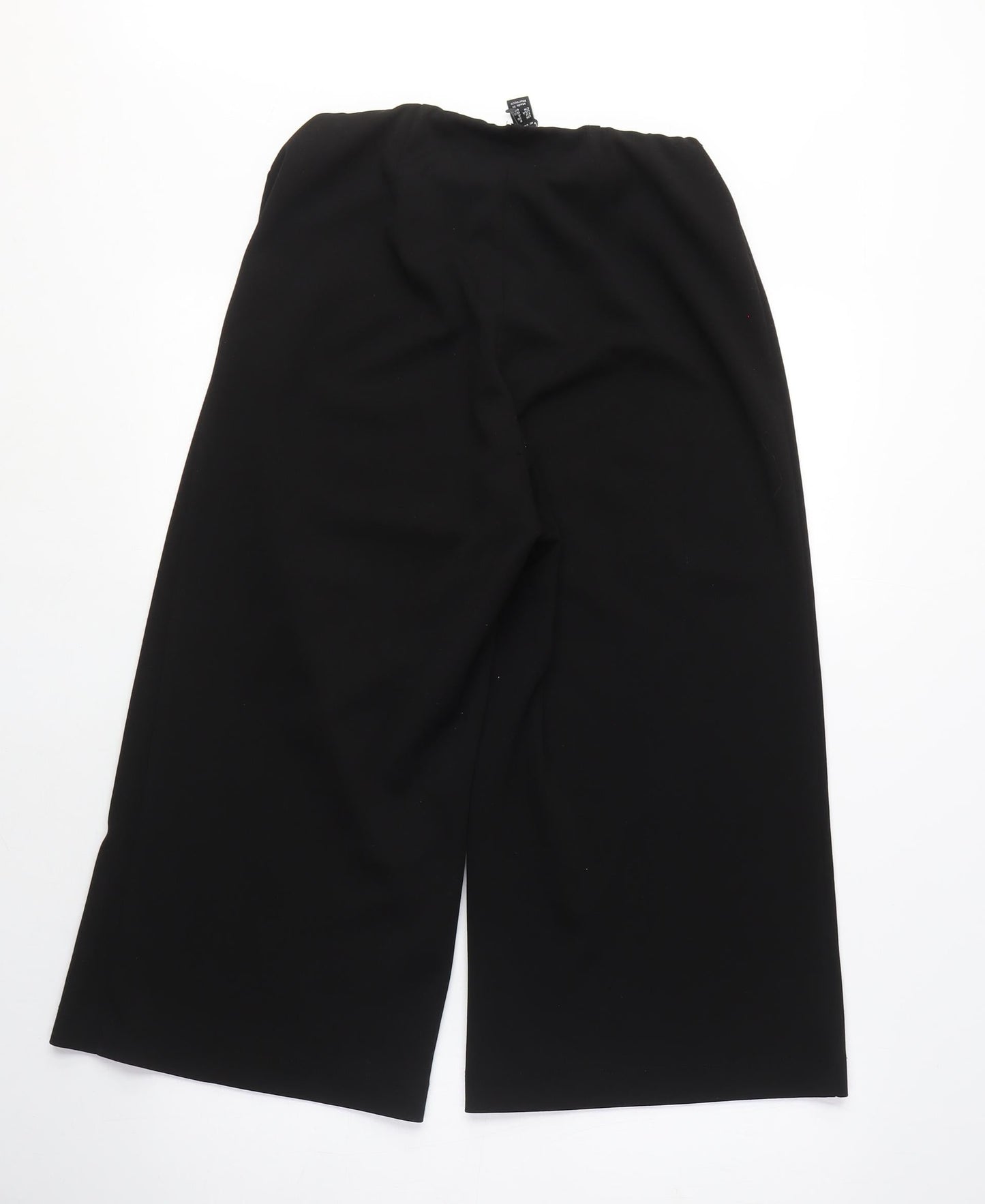 New Look Womens Black Polyester Capri Trousers Size 8 L20 in Regular Zip