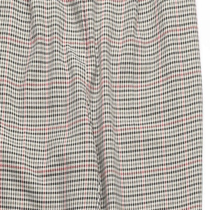 New Look Womens Beige Polyester Trousers Size 14 L27 in Regular Button