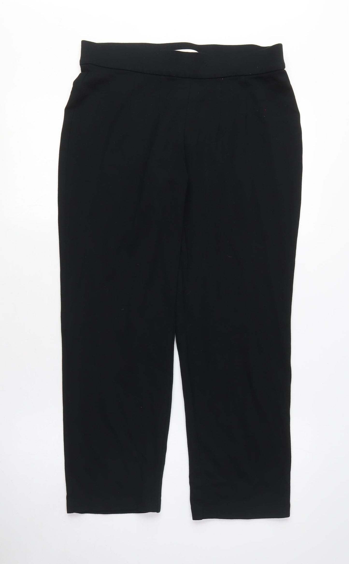 Womens UK Size 12 Marks and Spencer Regular Fit  Black Trousers
