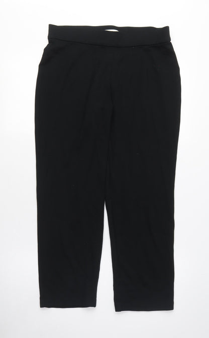 Womens UK Size 12 Marks and Spencer Regular Fit  Black Trousers